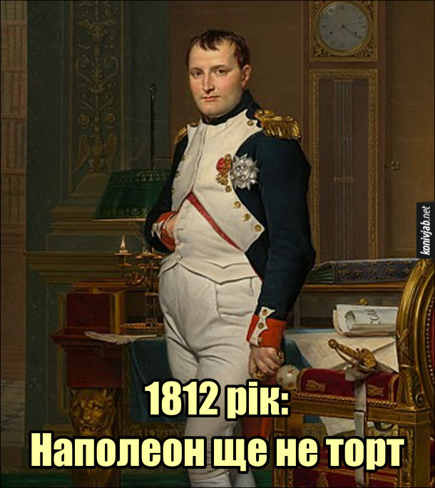 Мем про Наполеона. 1812 рік: Наполеон ще не торт
